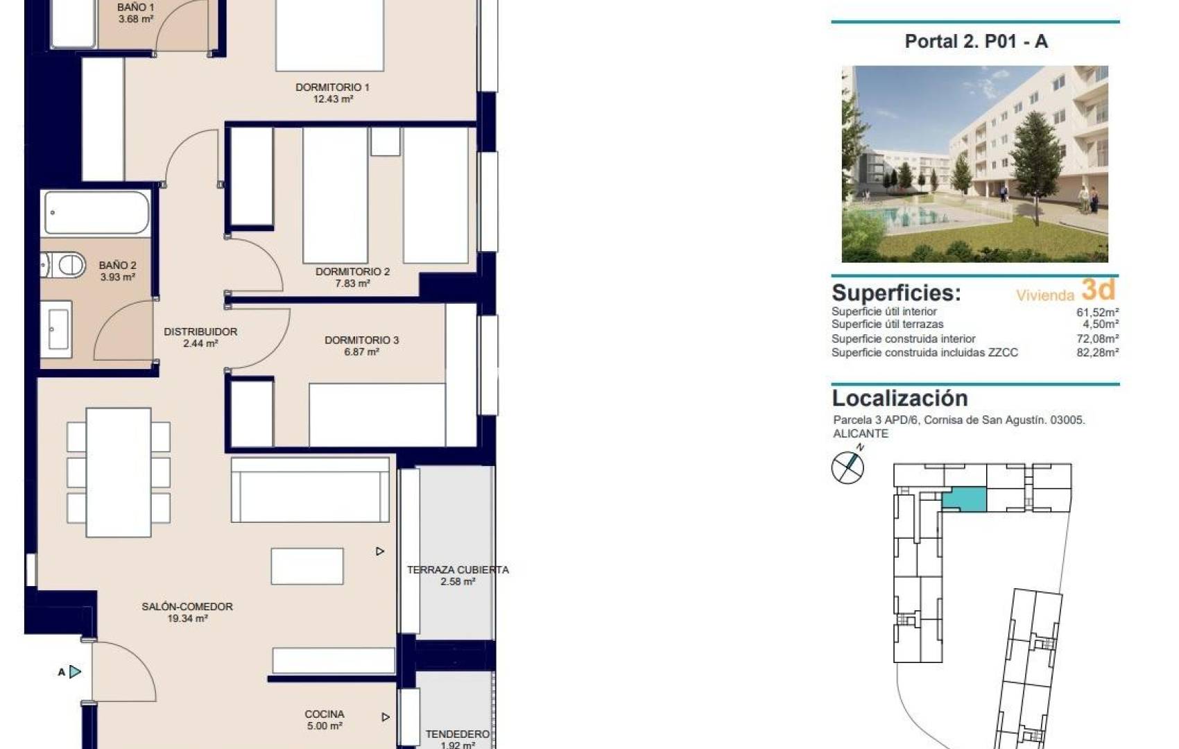 New Build - Apartment - Alicante - San Agustín