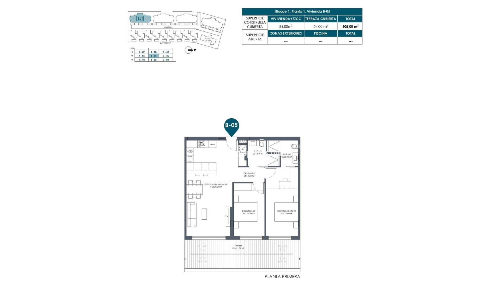 New Build - Apartment - Los Alcázares - Serena Golf