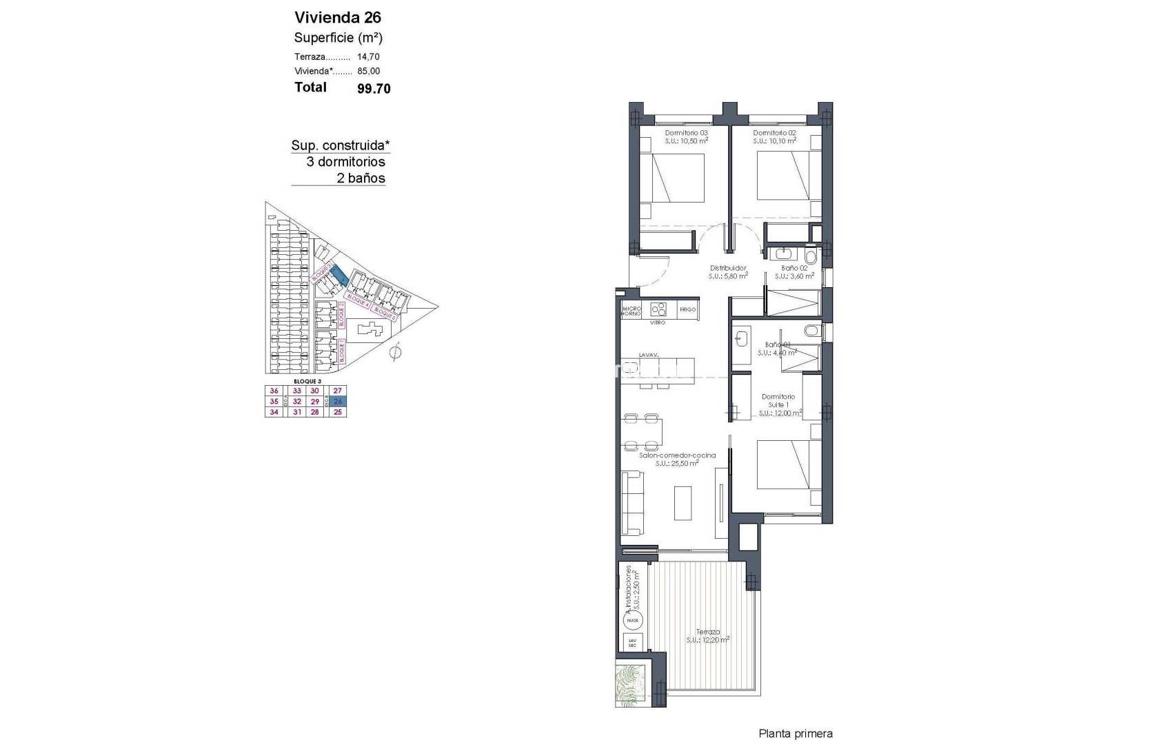New Build - Apartment - Los Alcázares - Serena Golf