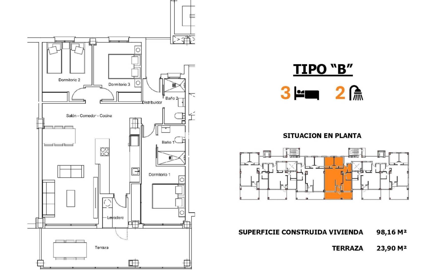 New Build - Apartment - San Miguel de Salinas - Pueblo