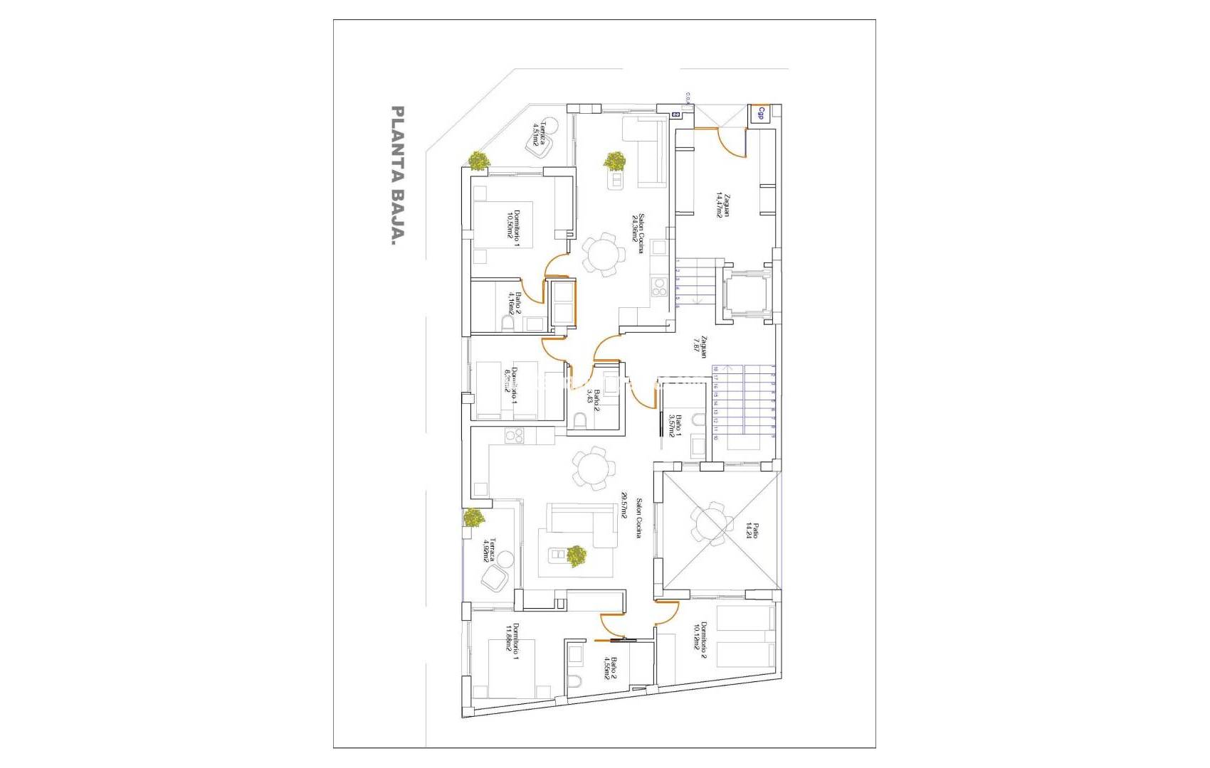 New Build - Ground floor apartment - Guardamar del Segura - Pueblo