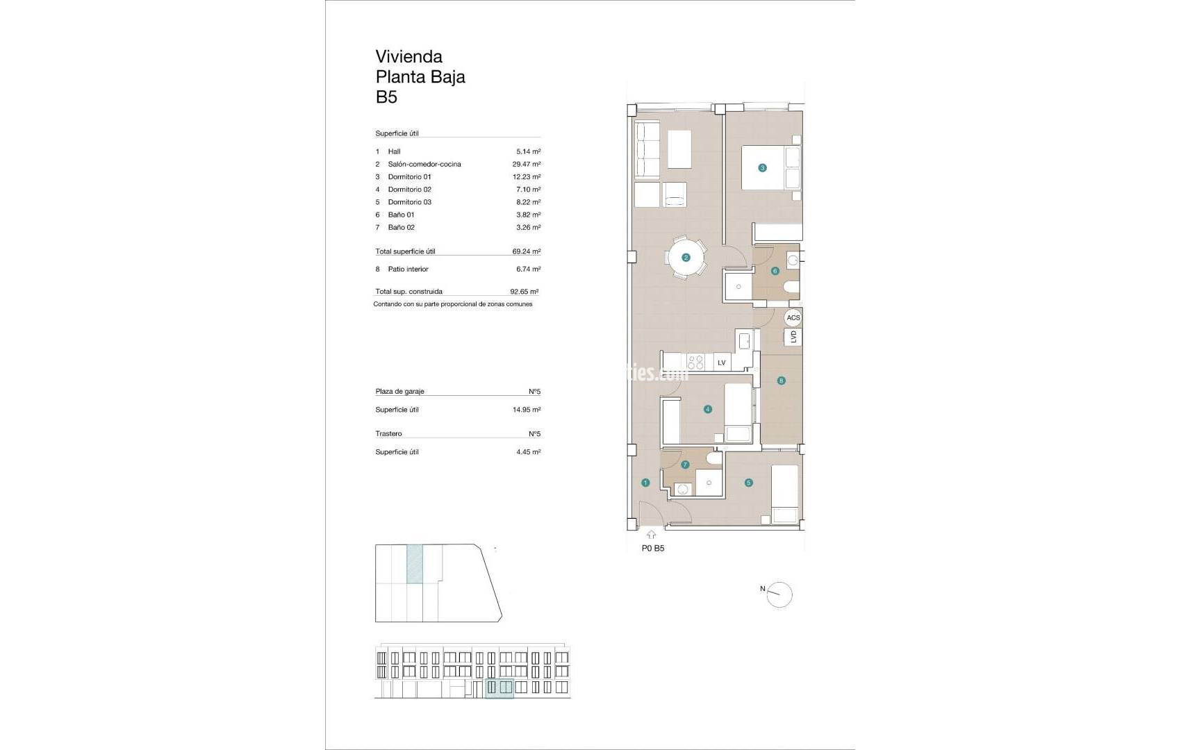 New Build - Ground floor apartment - Jacarilla - pueblo