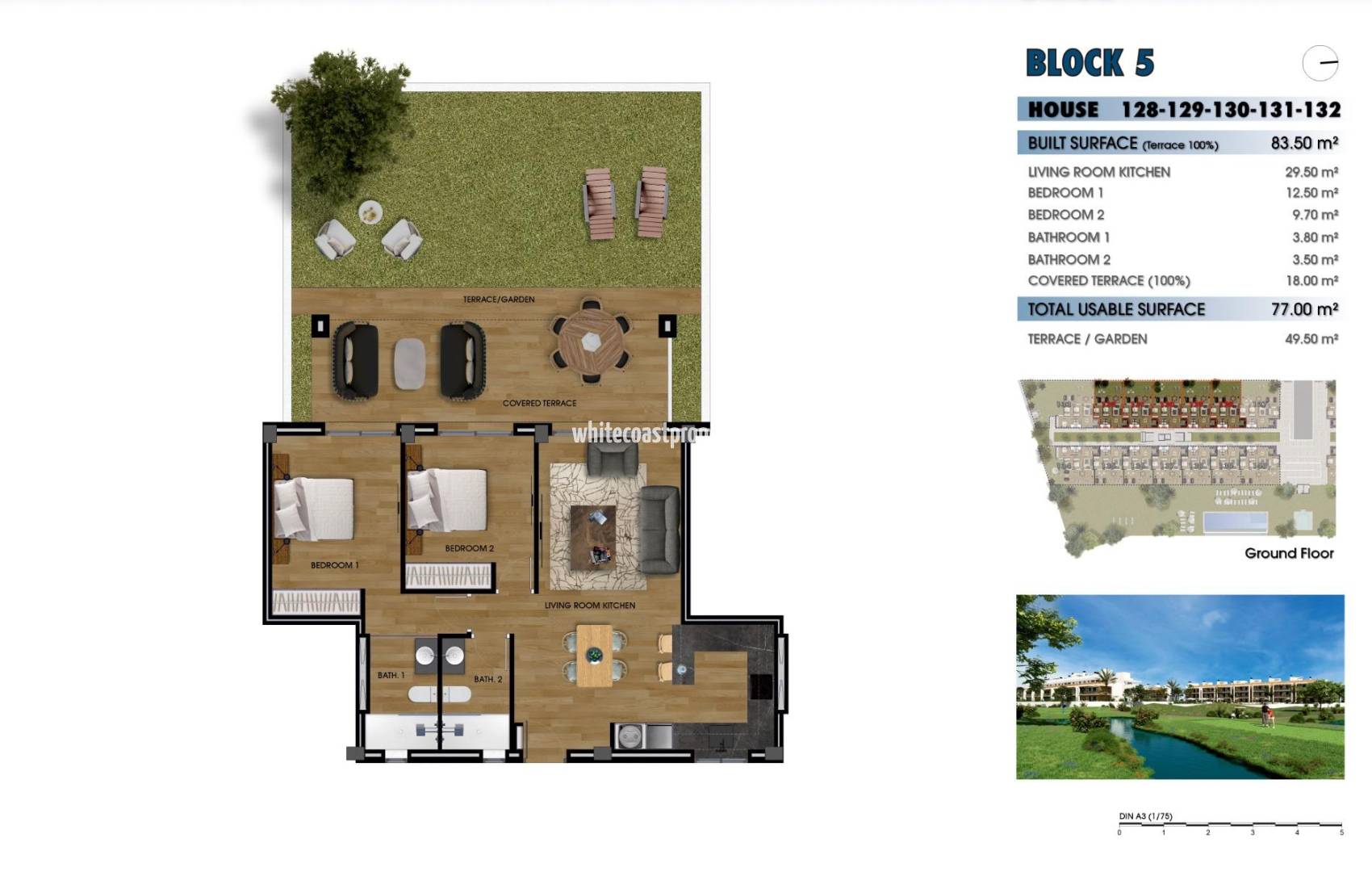 New Build - Ground floor apartment - Los Alcázares - La Serena Golf