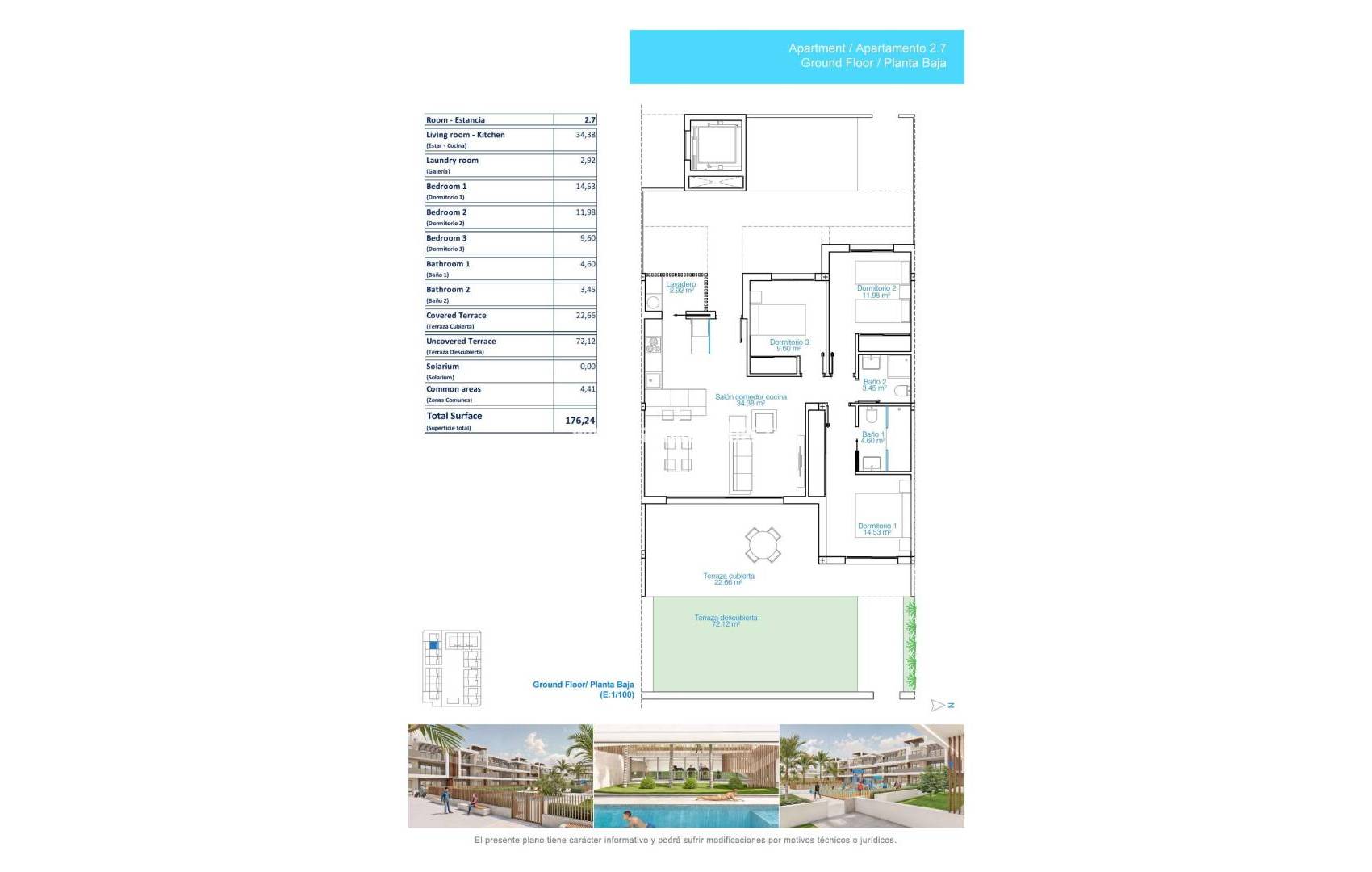 New Build - Ground floor apartment - Pilar de la Horadada - Playa de las Higuericas