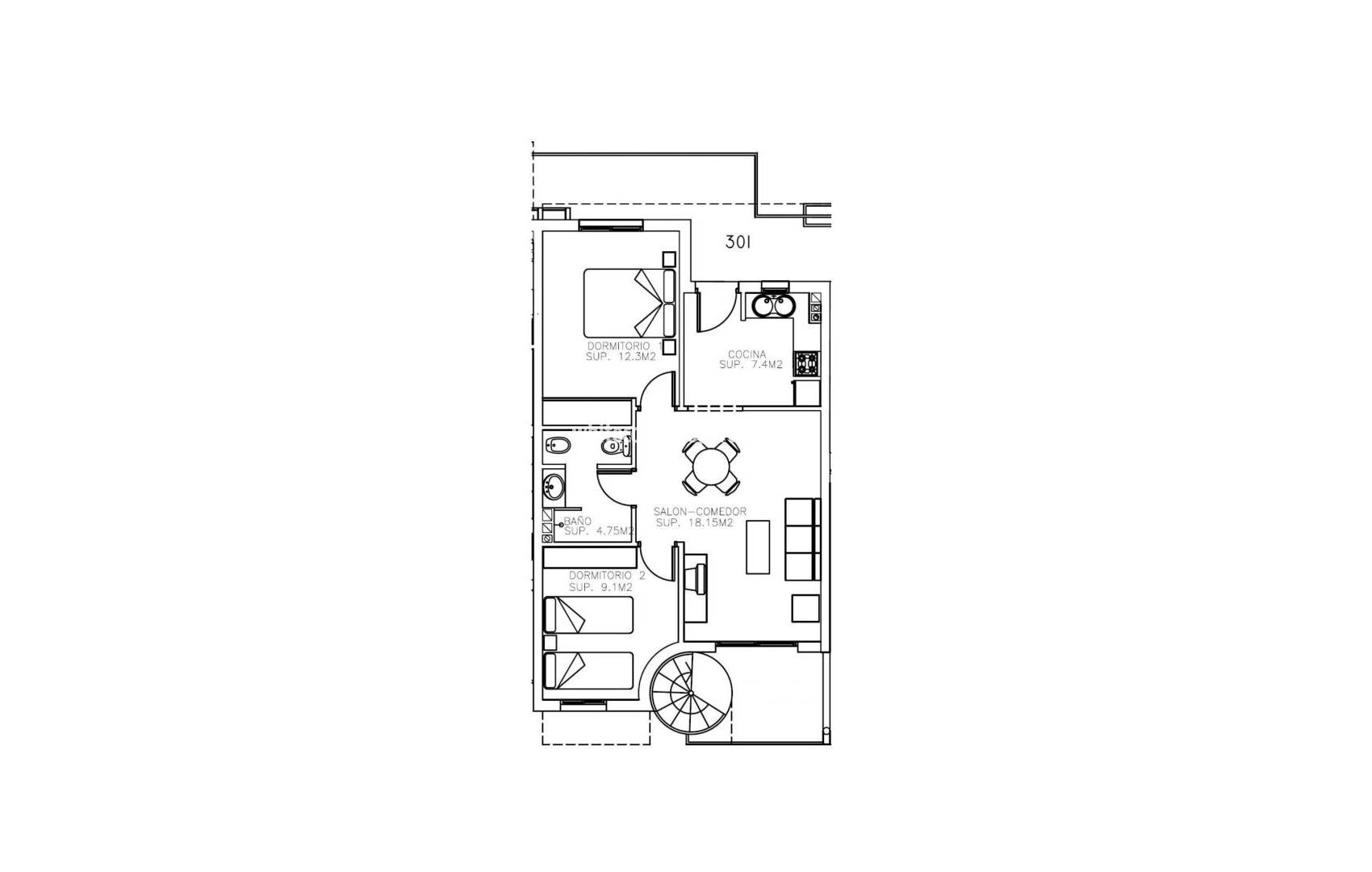 New Build - Penthouse - Águilas - Collados
