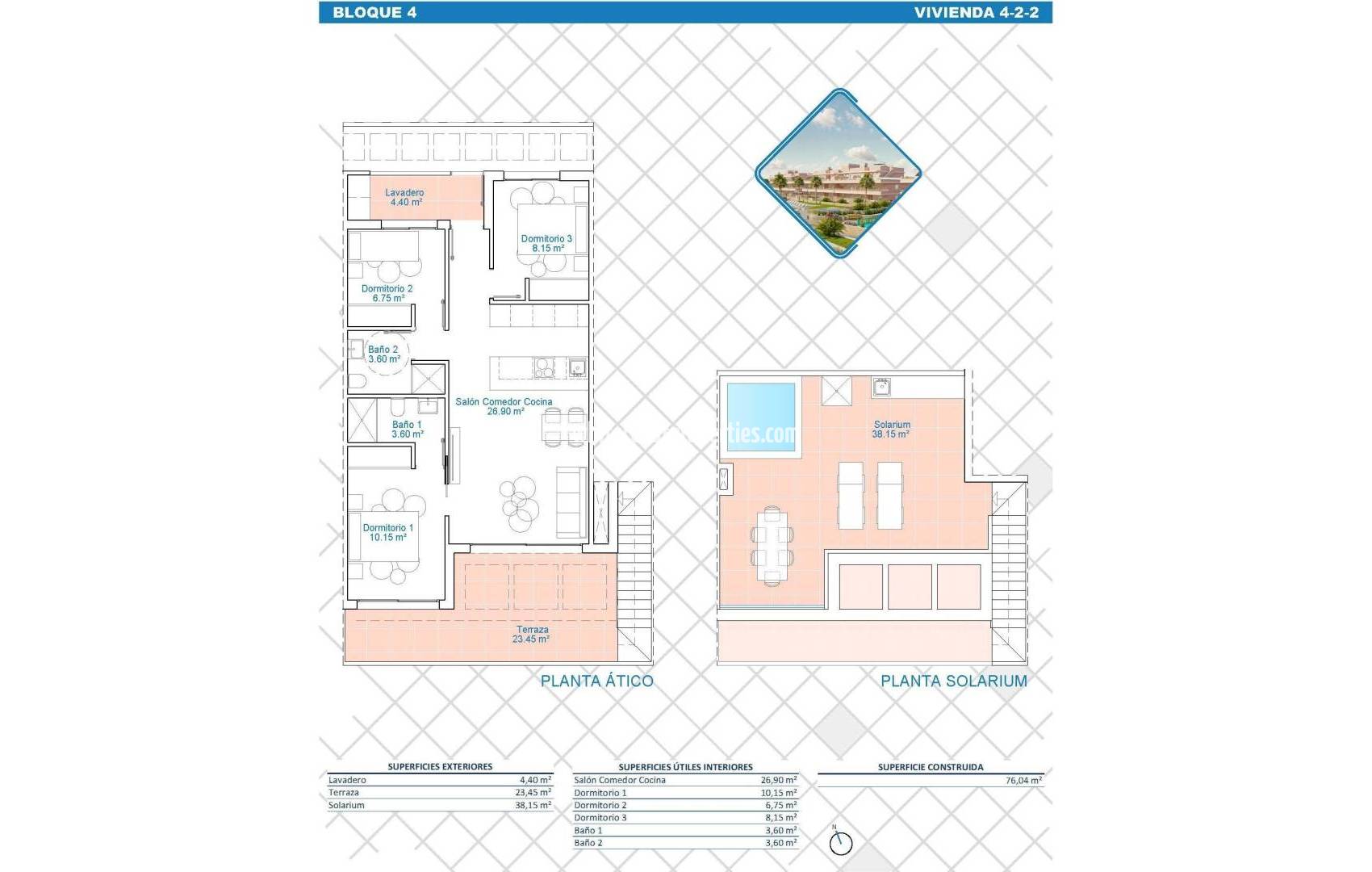 New Build - Penthouse - Pilar de la Horadada - Lo Monte