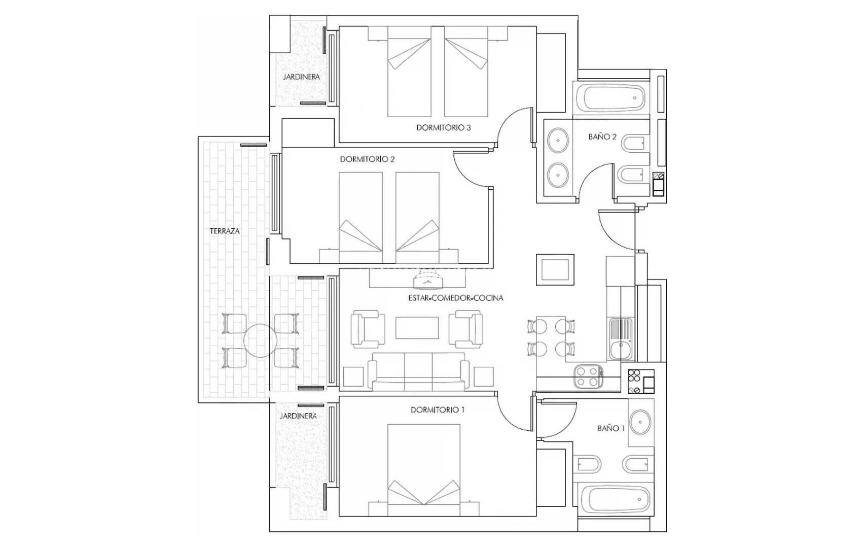 New Build - Penthouse - Vera - Puerto del Rey