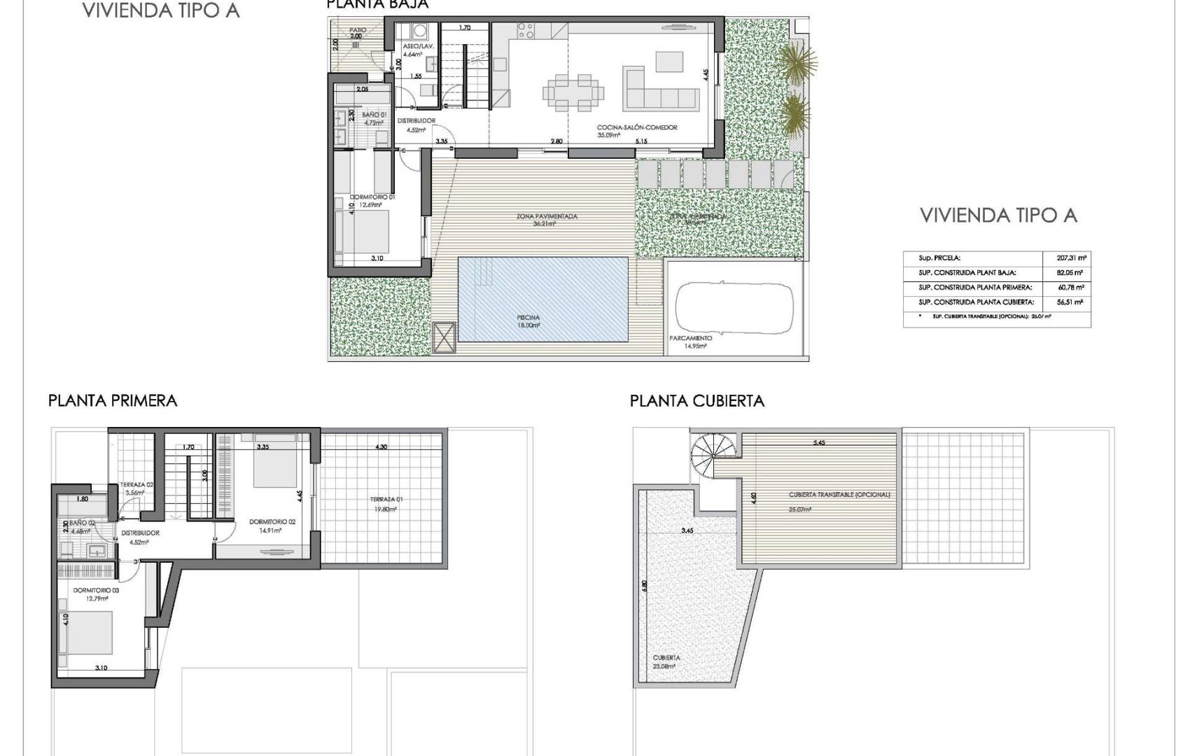 New Build - Quad House - Bigastro - Loma Alta