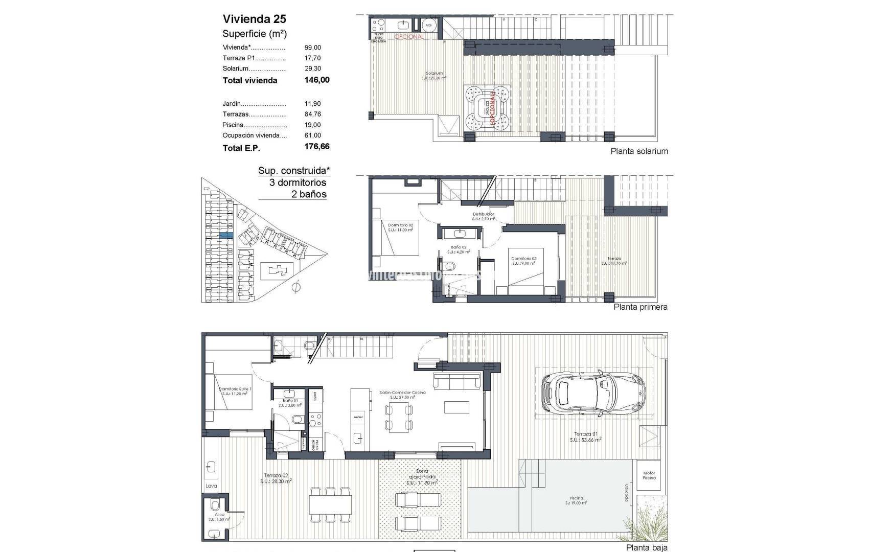 New Build - Quad House - Los Alcázares - Serena Golf