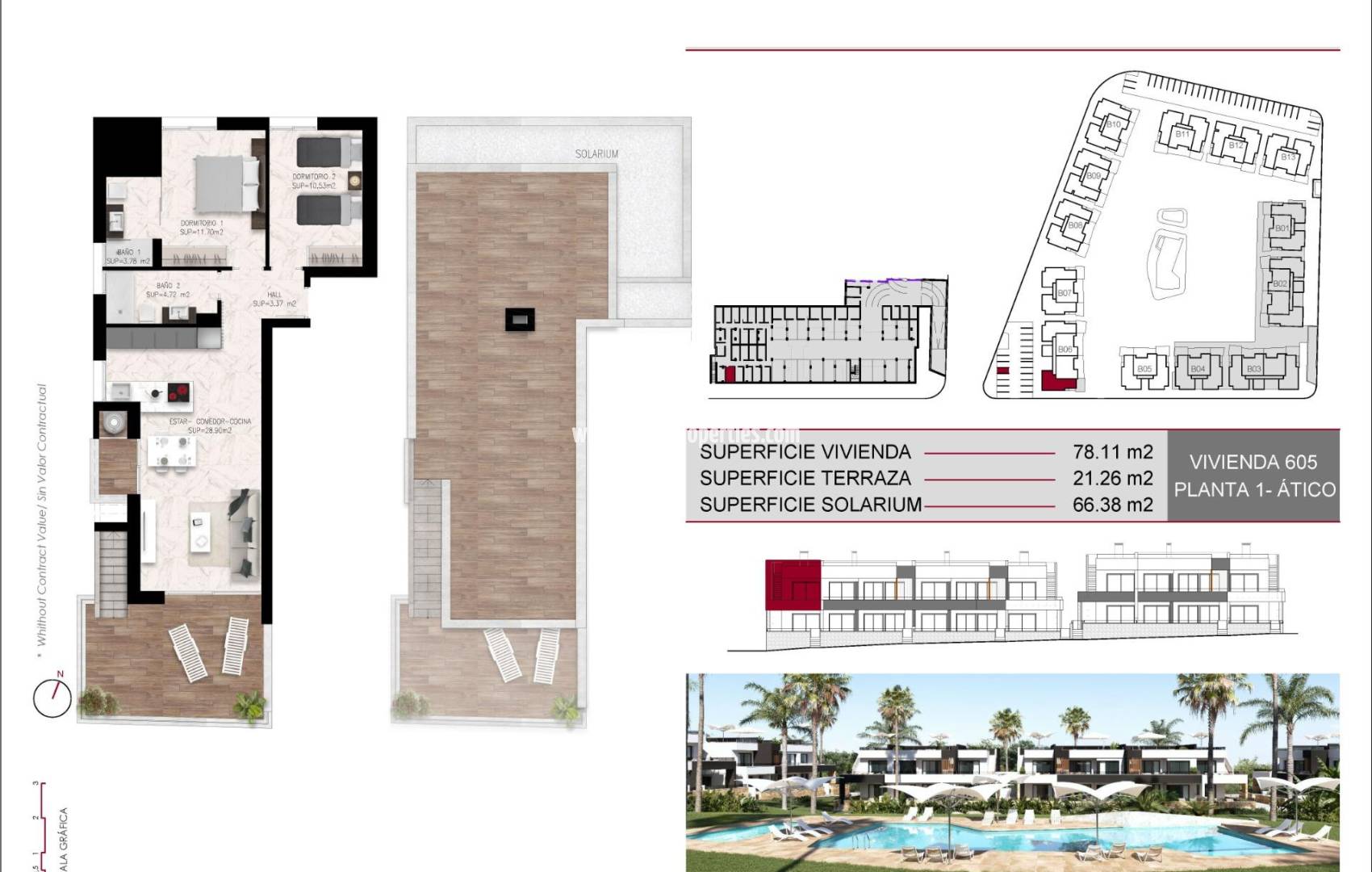 New Build - Top Floor Bungalow - Ciudad quesada - Lo Marabú