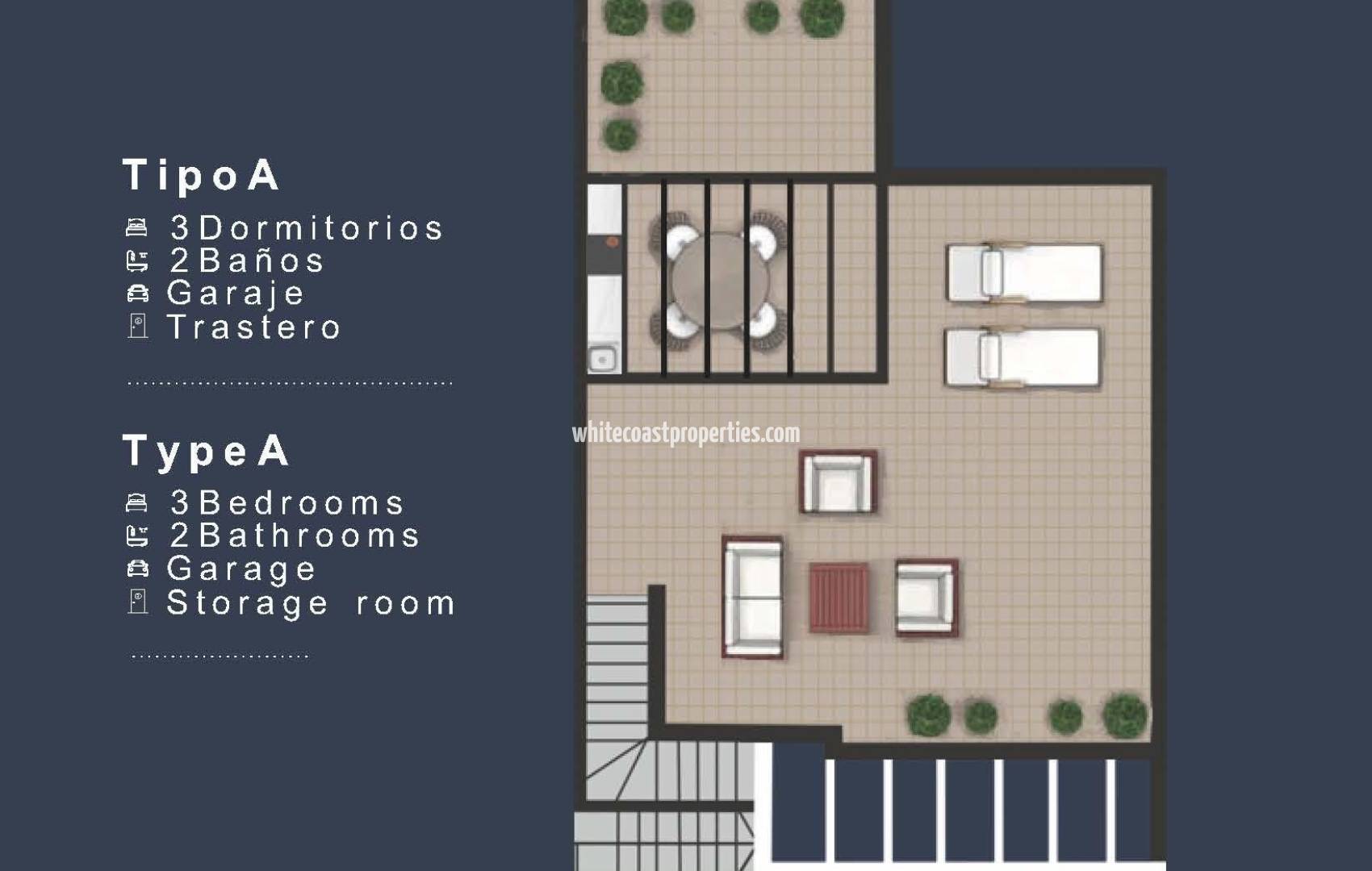 New Build - Top Floor Bungalow - San Pedro del Pinatar - Los Pinos