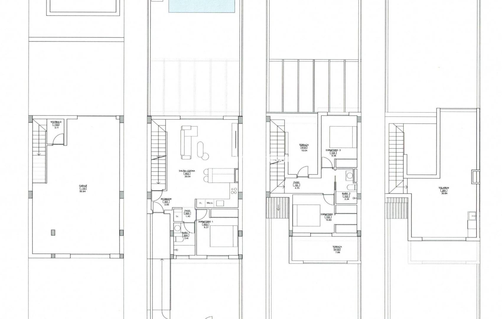 New Build - Town house - Los Alcázares - Serena Golf