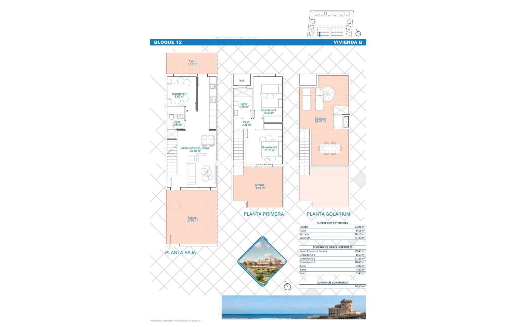 New Build - Town house - Pilar de la Horadada - Lo Monte