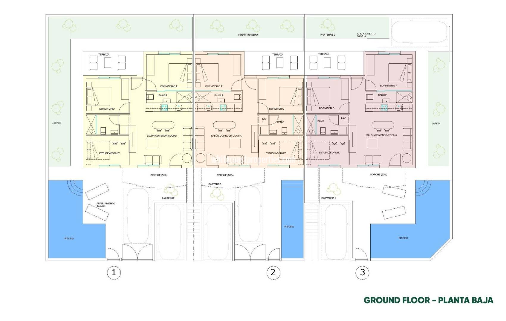 Новостройка - Бунгало - Pilar de la Horadada - parques de Andromeda