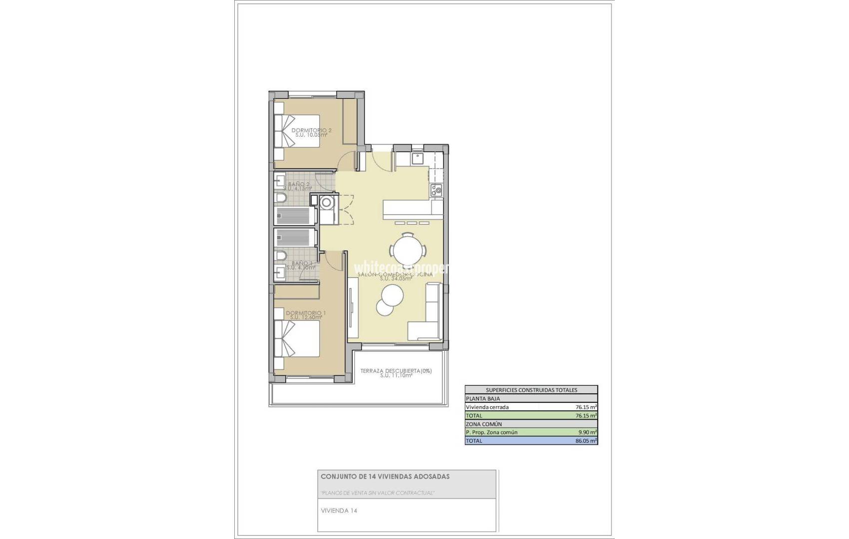 Новостройка - Бунгало - Rojales - Pueblo
