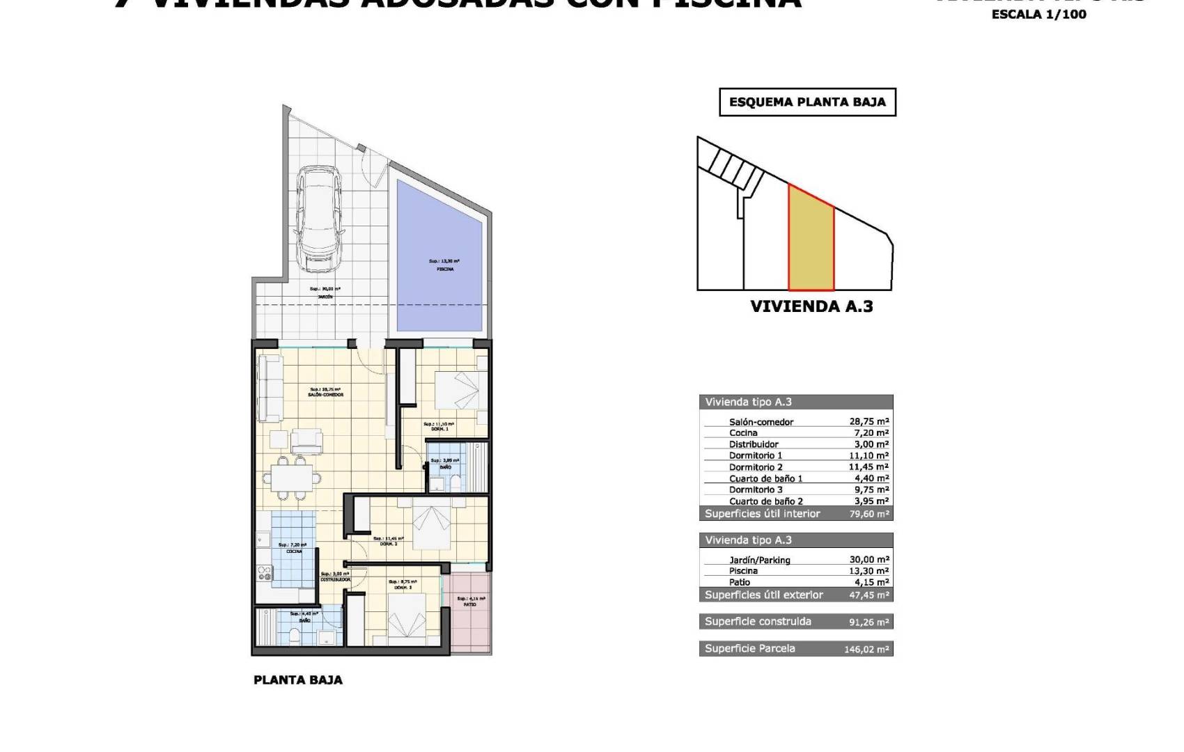 Новостройка - Ground Floor Bungalow - Pilar de la Horadada - pueblo
