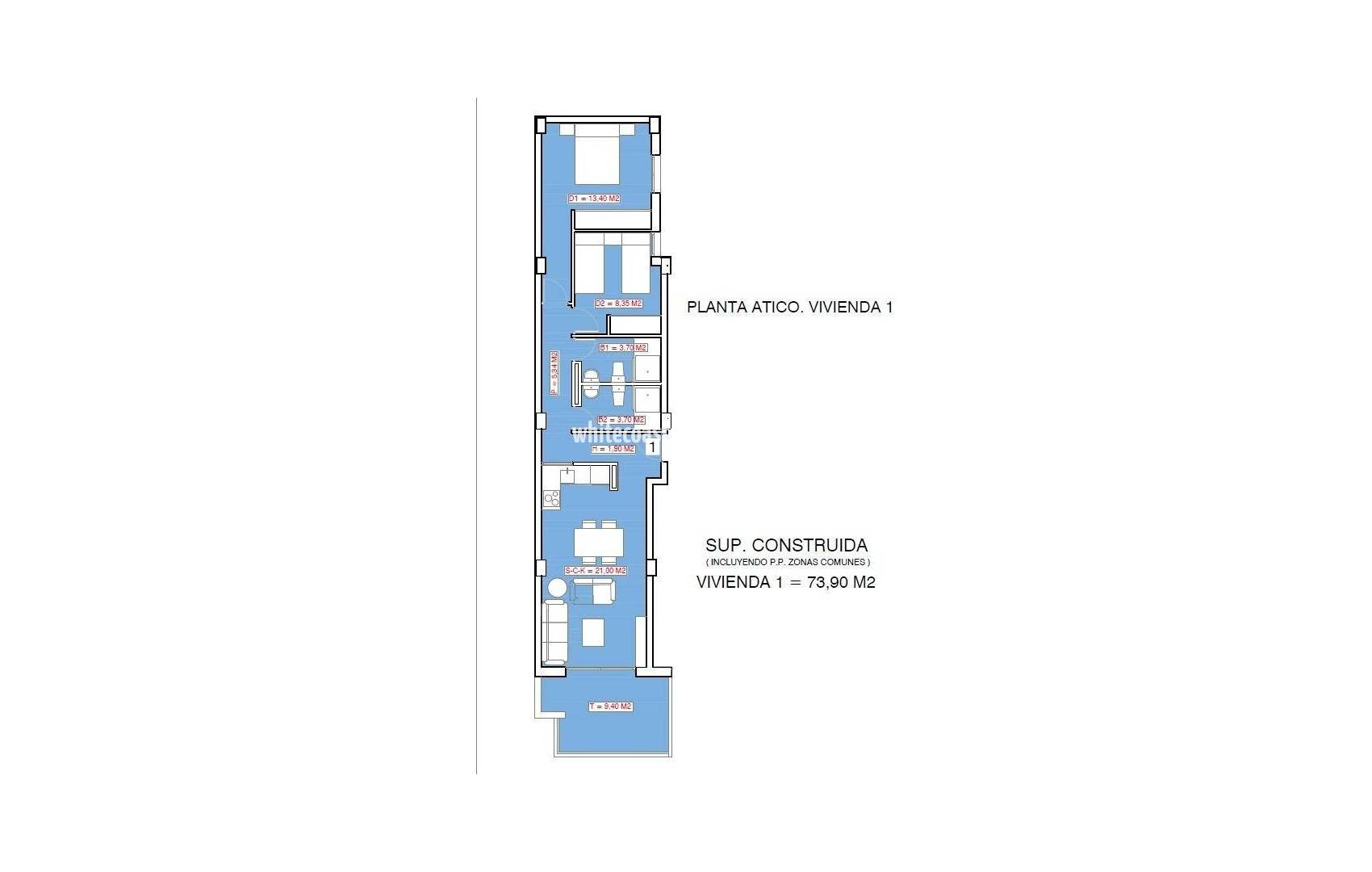 Новостройка - Пентхаус - Torrevieja - Playa El Acequión