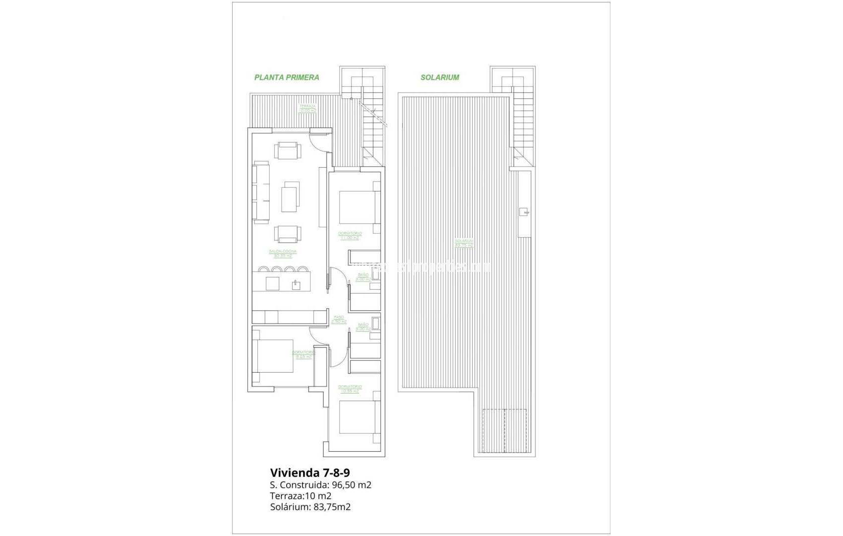 Новостройка - Top Floor Bungalow - San Pedro del Pinatar - Los antolinos