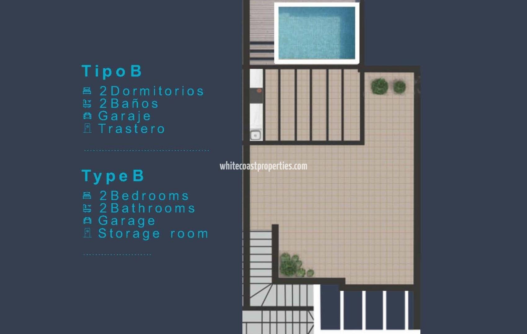 Новостройка - Top Floor Bungalow - San Pedro del Pinatar - Los Pinos