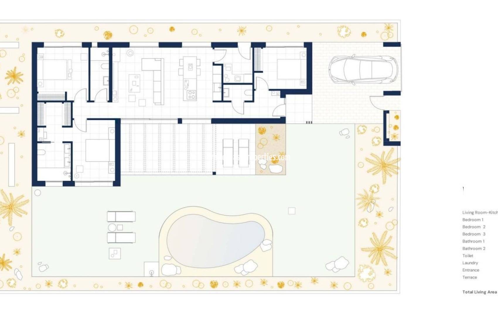 Новостройка - Вилла - BAÑOS Y MENDIGO - Altaona Golf