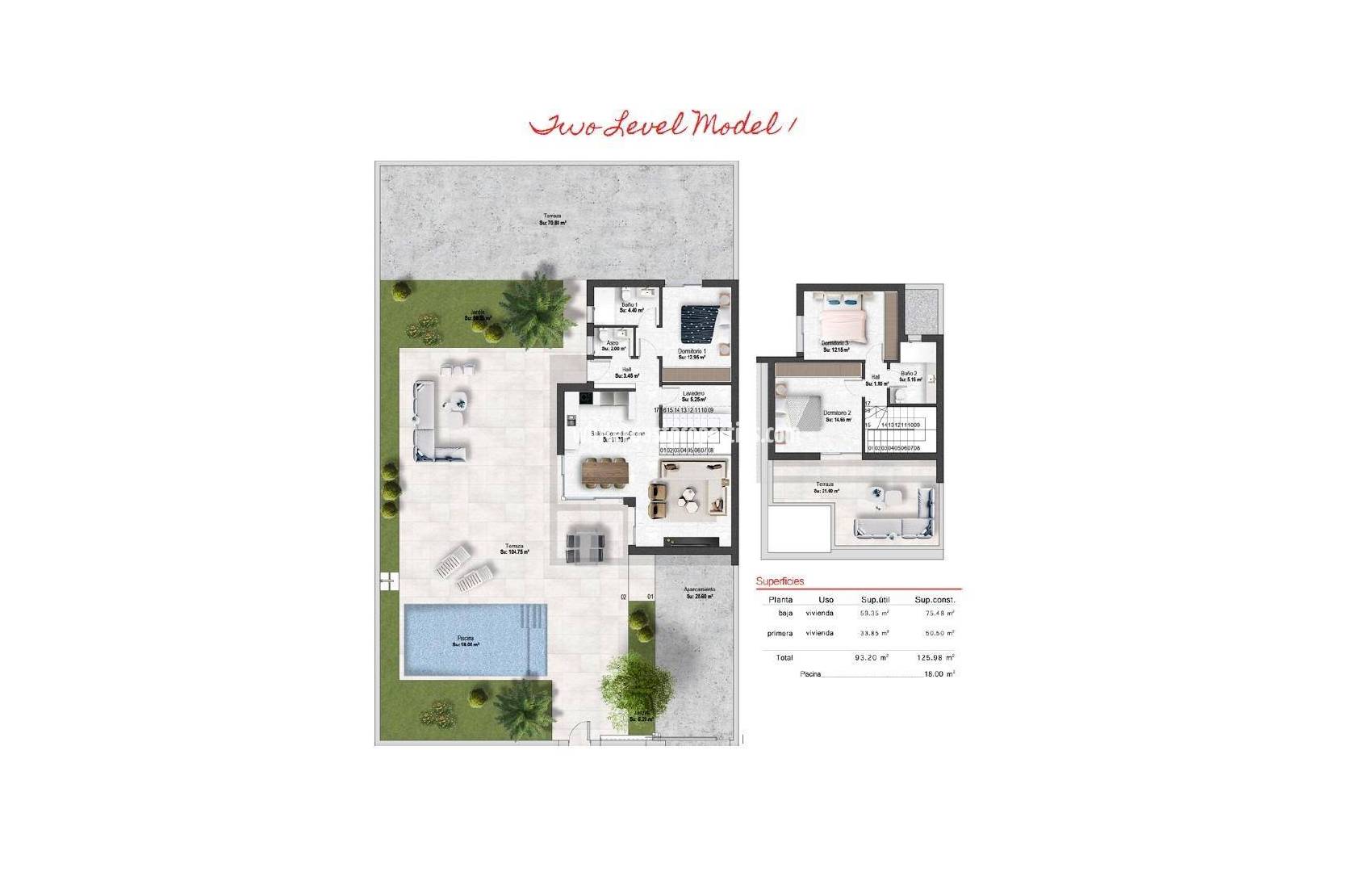 Новостройка - Вилла - BAÑOS Y MENDIGO - Altaona Golf