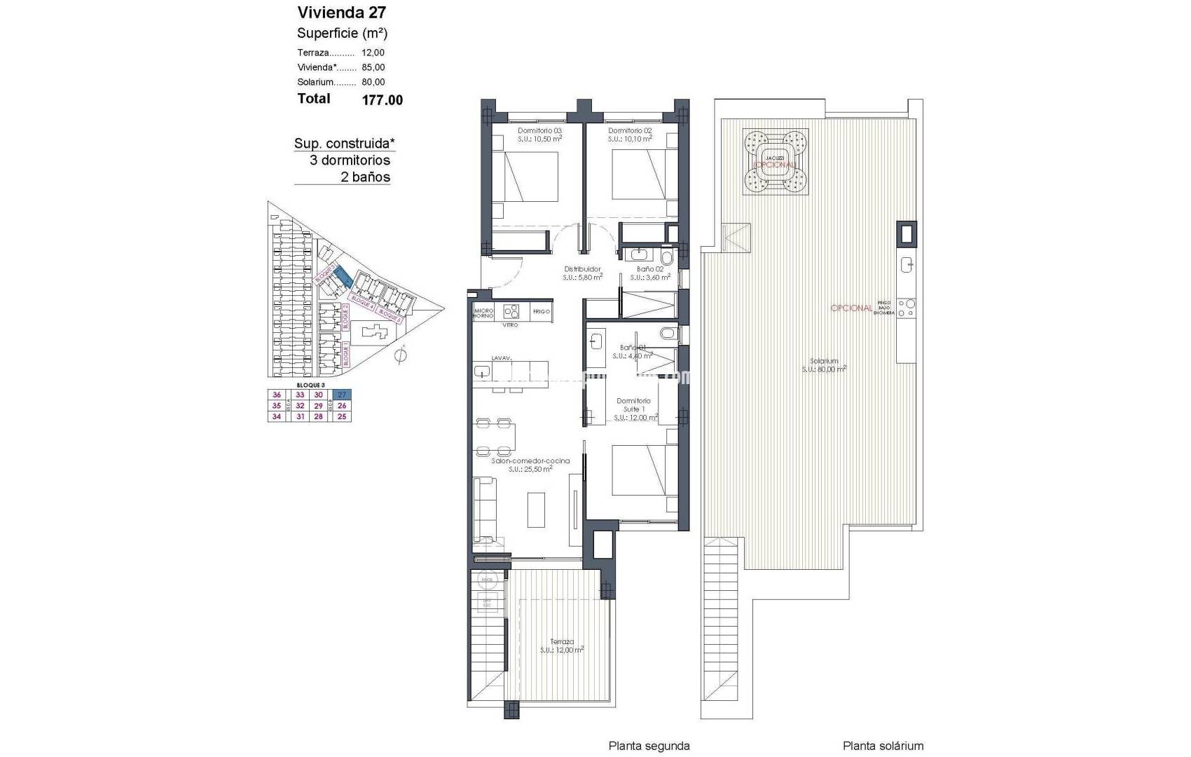 Nueva construcción  - Atico - Los Alcázares - Serena Golf