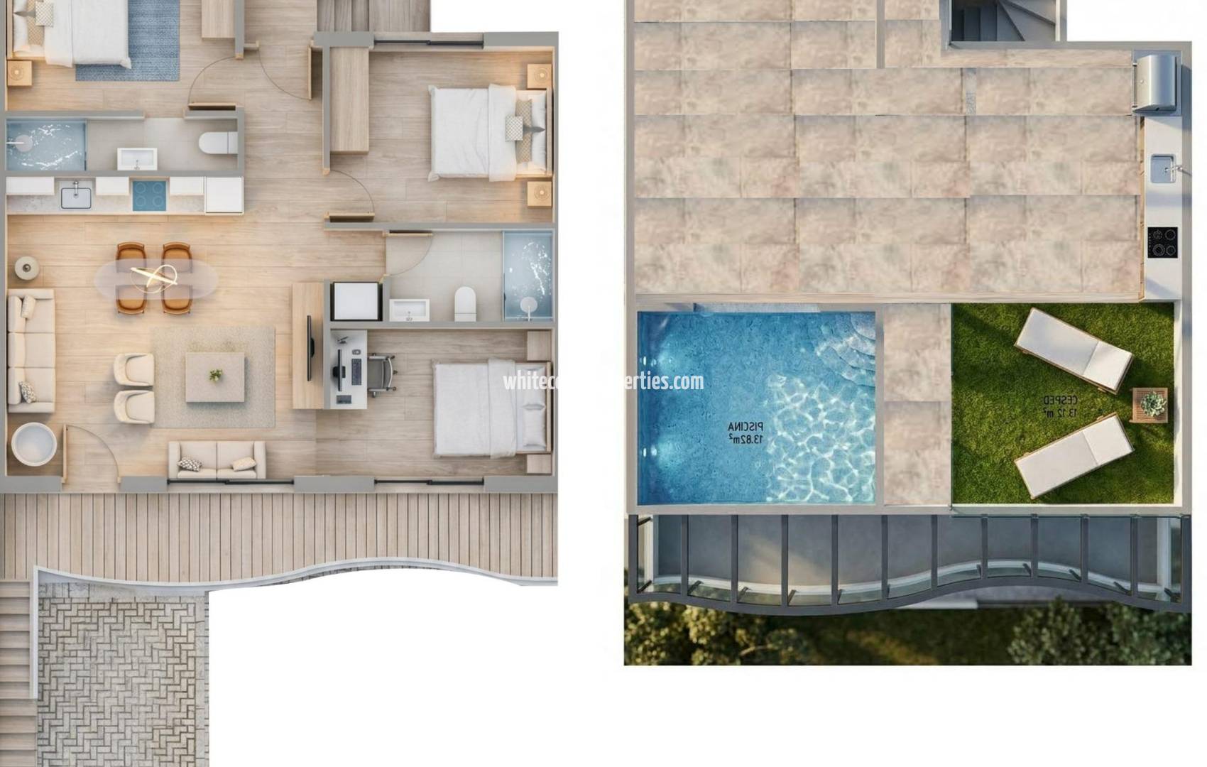 Nueva construcción  - Bungalow - Pilar de la Horadada - parques de Andromeda