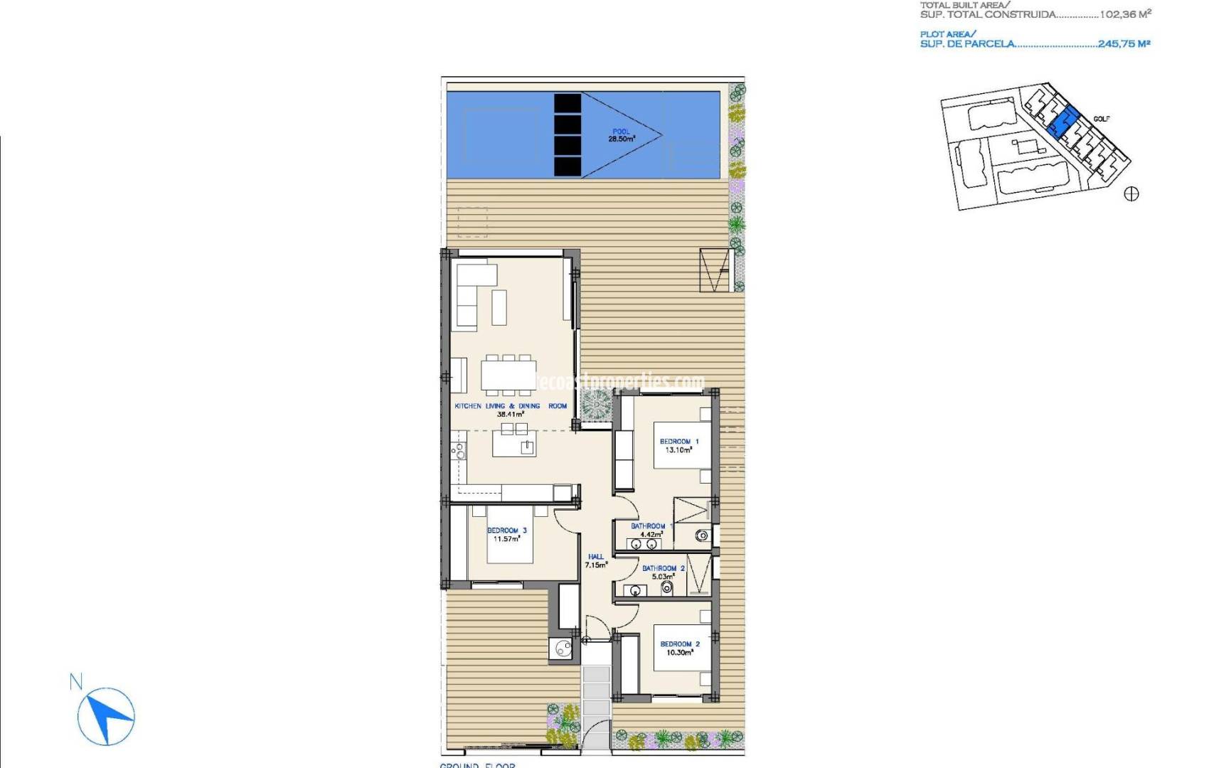 Nueva construcción  - Chalet - Los Alcázares - Serena Golf